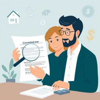 A man and woman reviewing a contract together, discussing its details with focused expressions.
